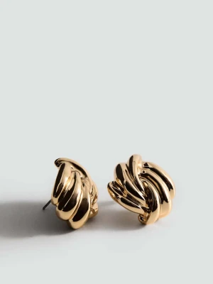 Kolczyki z przeplatanym węzłem złoty - Kobieta - Rozmiar uniwersalny - MANGO