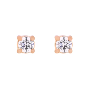 Kolczyki z różowego złota z kryształkami SWAROVSKI® CRYSTAL SOTHO