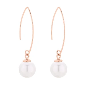 Zdjęcie produktu Kolczyki z różowego złota z perłami SWAROVSKI® CRYSTAL SOTHO