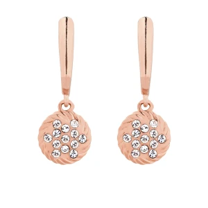 Kolczyki z zawieszkami SWAROVSKI® CRYSTAL z różowego złota SOTHO