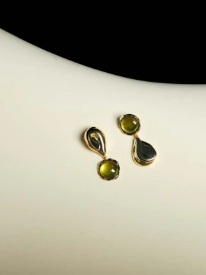 Kolczyki z żywicy złoty - Kobieta - Rozmiar uniwersalny - MANGO