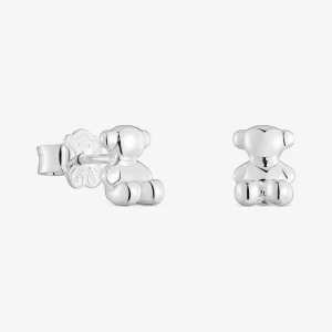 Kolczyki Ze Srebra Z Motywem Misia 7,2 Mm Bold Bear - Tous Rozmiar