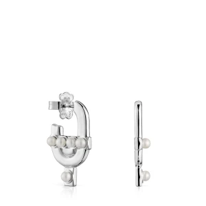 Kolczyki Ze Srebra, Z Perłami Hodowanymi Tous Manifesto - Tous Rozmiar