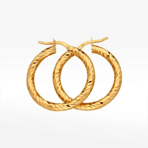 Kolczyki ze złota 2.6cm koła Filipowicz