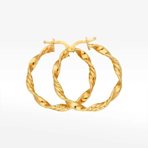 Kolczyki ze złota 3.0cm koła Filipowicz