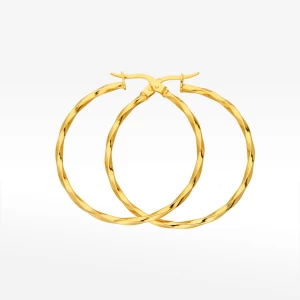 Kolczyki ze złota 3.4cm koła Filipowicz