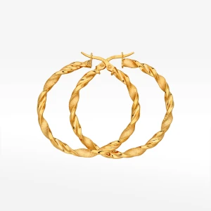 Kolczyki ze złota 3.7cm koła Filipowicz