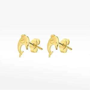 Kolczyki ze złota delfinki Filipowicz