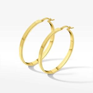 Kolczyki ze złota koła z wzorem greckim Filipowicz