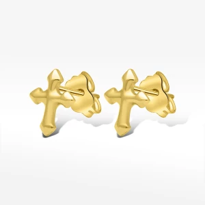 Kolczyki ze złota krzyże Filipowicz