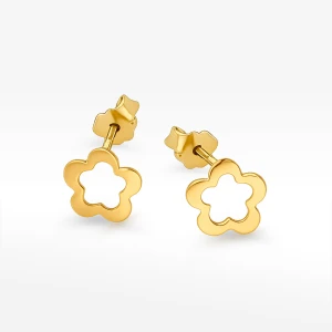 Kolczyki ze złota kwiat Filipowicz