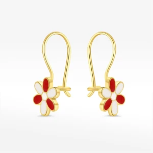 Kolczyki ze złota kwiatki Filipowicz