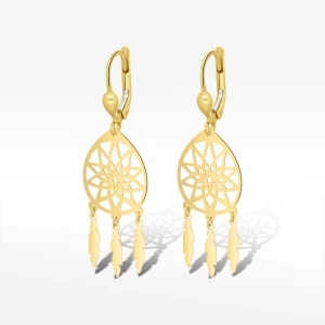 Kolczyki ze złota łapacz snów Filipowicz