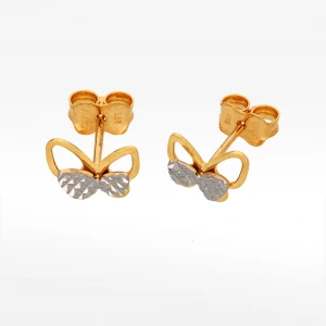 Kolczyki ze złota motyl Filipowicz