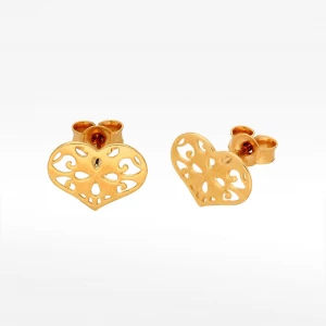 Kolczyki ze złota serce Filipowicz