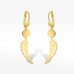 Kolczyki ze złota skrzydła wiszące Filipowicz