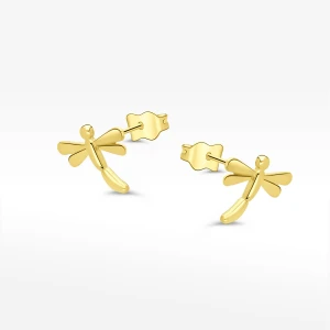 Kolczyki ze złota ważki Filipowicz