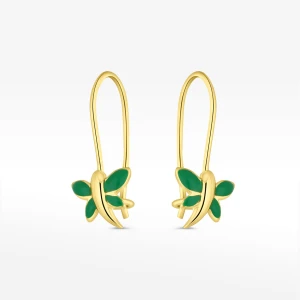 Kolczyki ze złota ważki Filipowicz