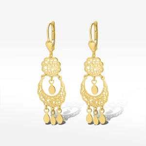 Kolczyki ze złota wiszące Filipowicz