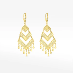 Kolczyki ze złota wiszące Filipowicz