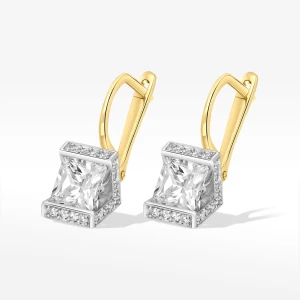 Kolczyki ze złota z białą cyrkonią Filipowicz