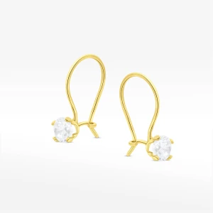 Kolczyki ze złota z białą cyrkonią Filipowicz