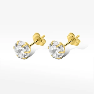 Kolczyki ze złota z białą cyrkonią Filipowicz