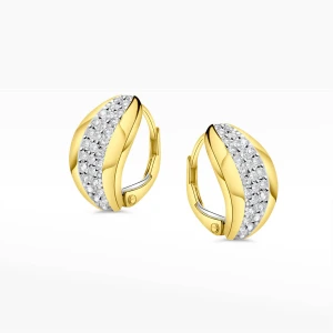 Kolczyki ze złota z białymi cyrkoniami Filipowicz