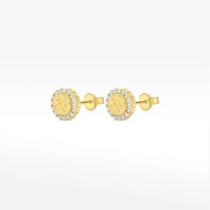 Kolczyki ze złota z białymi cyrkoniami Filipowicz