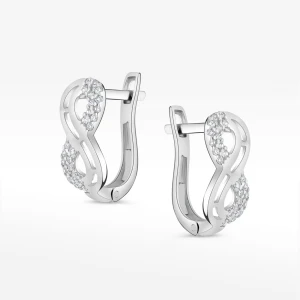 Kolczyki ze złota z białymi cyrkoniami Filipowicz