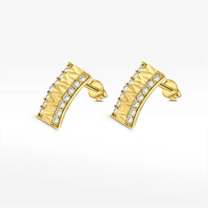 Kolczyki ze złota z białymi cyrkoniami Filipowicz