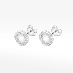 Kolczyki ze złota z białymi cyrkoniami Filipowicz