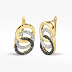 Kolczyki ze złota z cyrkoniami Filipowicz