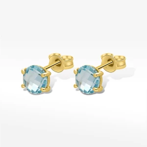Kolczyki ze złota z niebieską cyrkonią Filipowicz