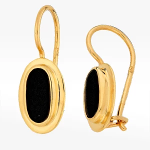 Kolczyki ze złota z onyksem Filipowicz