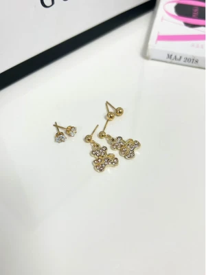 Kolczyki zestaw 3 pary TEDDY- złote  magmac 