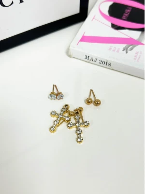 Kolczyki zestaw 3 pary - złote  magmac 