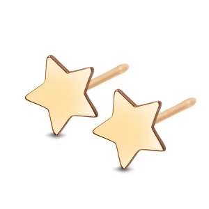 Kolczyki złote- gwiazdy - Mini Mini - Biżuteria YES