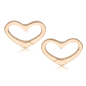 Kolczyki złote - serca - Mini Mini - Biżuteria YES