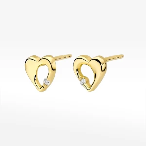 Kolczyki złote z diamentami na sztyft Filipowicz