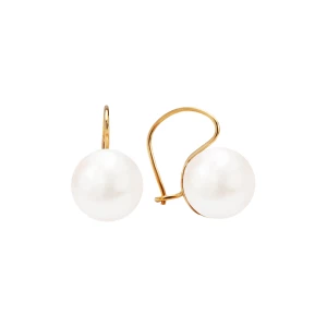 Kolczyki złote z perłą - Pearls Pearls - Biżuteria YES
