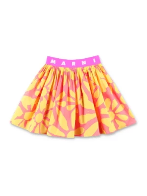 Kolorowa Spódnica z Kwiatowym Wzorem dla Dziewczynek Marni
