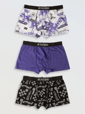 Kolorowe bokserki z nadrukami 3-PAK Reporter