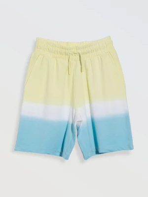 Kolorowe krótkie spodenki z efektem ombre Reporter