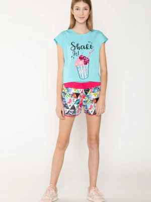 Kolorowe krótkie szorty dla dziewczyny Reporter