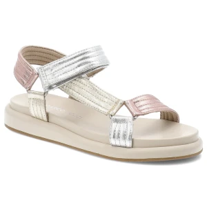 Kolorowe Sandały Marco Tozzi Stylowe Obuwie Damskie Na Płaskiej Podeszwie