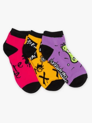 Kolorowe skarpety dla dziewczyny TRÓJPAK Reporter