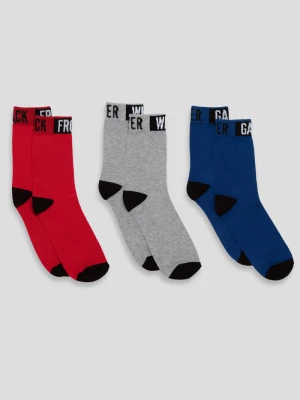 Kolorowe skarpety z motywem GAMING 3-PAK Reporter