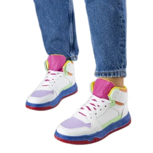 Kolorowe sneakersy za kostkę Elizabeth wielokolorowe Inna marka