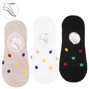 Kolorowe Stopki Damskie Moraj Mix Kolor 3 Pary